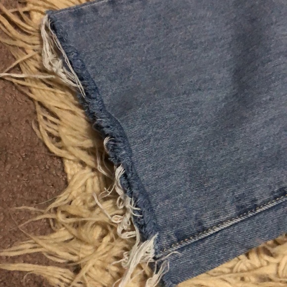 Levi’s High Waisted Straight Raw Hem Jeans-Sz 25 - Picture 5 of 16